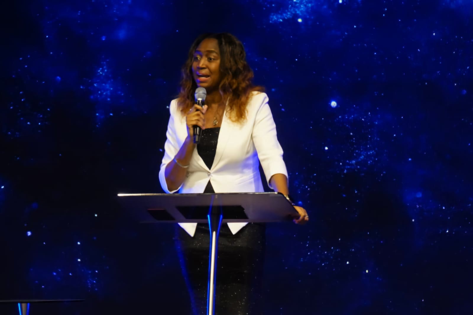 Dr. Imaobong Odutola preaching